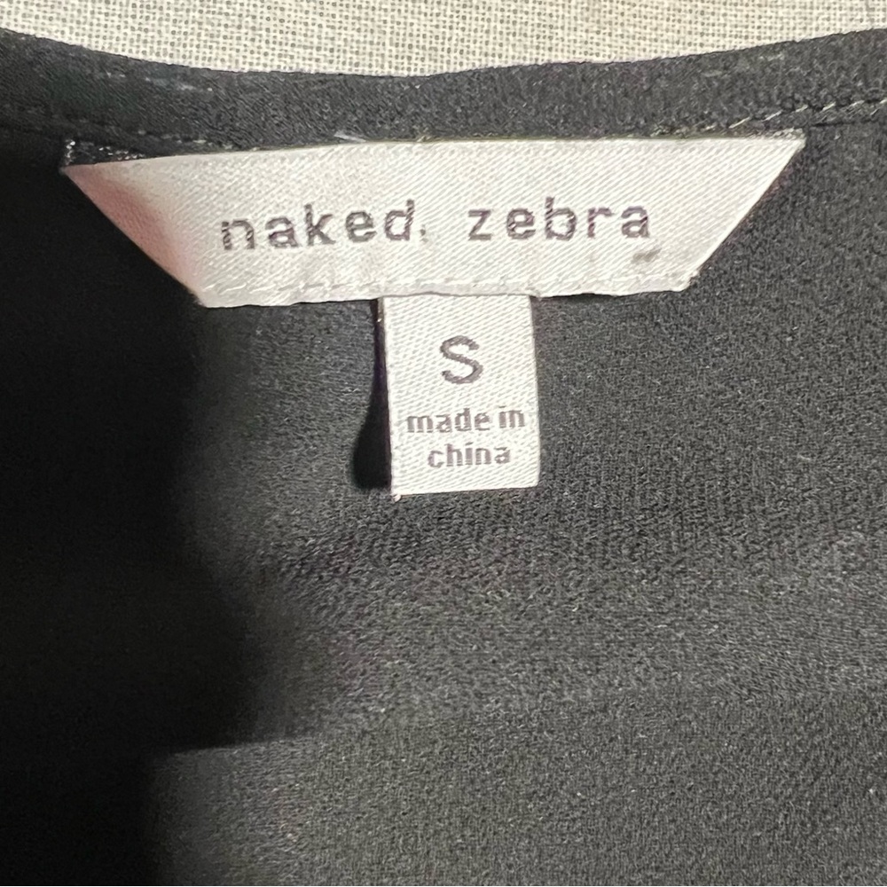 Naked Zebra Classic Black Sleeveless Top - Picture 2 of 4